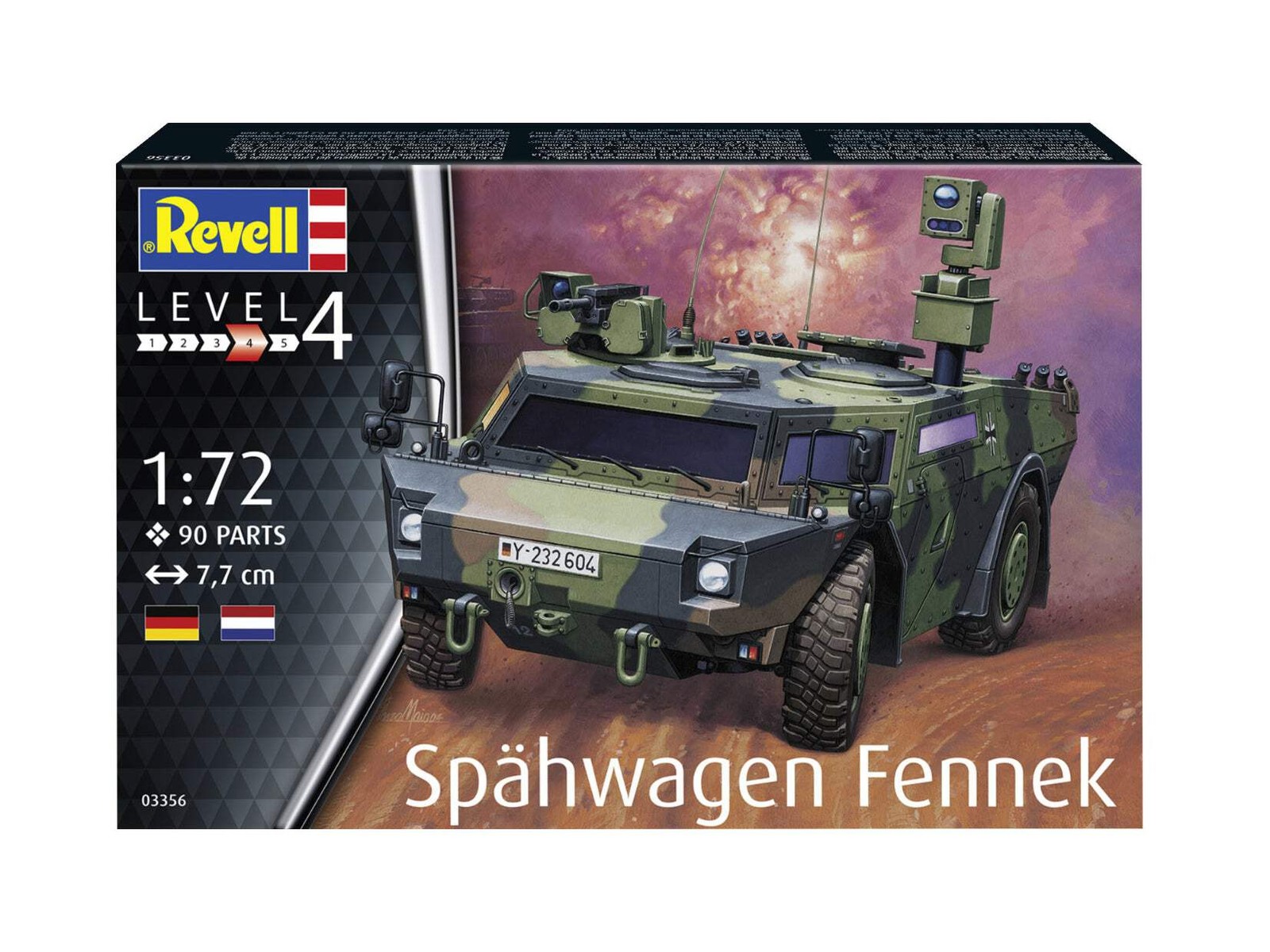 Revell 1/72 Military Model Kit Spähwagen Fennek Armoured Reconnaissance Vehicle - Image 2
