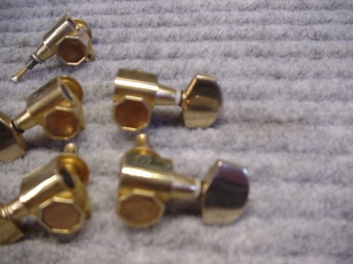 Vintage matsumoku octagon guitar tuners Made in JAPAN  gold Les paul - Picture 2 of 7