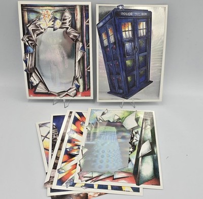Dr Who Hologramm Karten Set X7 Komplettsatz - Light Fantastic 1987 - Vintage V Rare