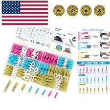120Pcs Heat Shrink Wire Connectors, Waterproof Automotive Marine Electrical T...