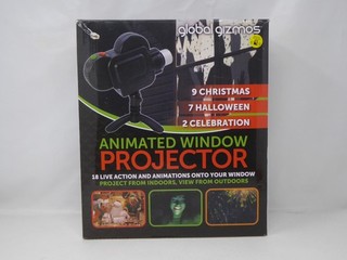 Global Gizmos Animated Window Projector Christmas/Halloween KM4