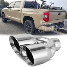 For Toyota Tundra 5.7L 9.5" Length Dual Exhaust Tip Pipe 2.5" inlet 3.5" Outlet
