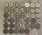 (40) 1935-1964    90% Silver Washington Quarters (40ct Total - $10 Roll)