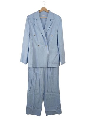 MRS & HUGS Hosenanzug Damen Anzug Gr. DE 40 himmelblau Business-Look