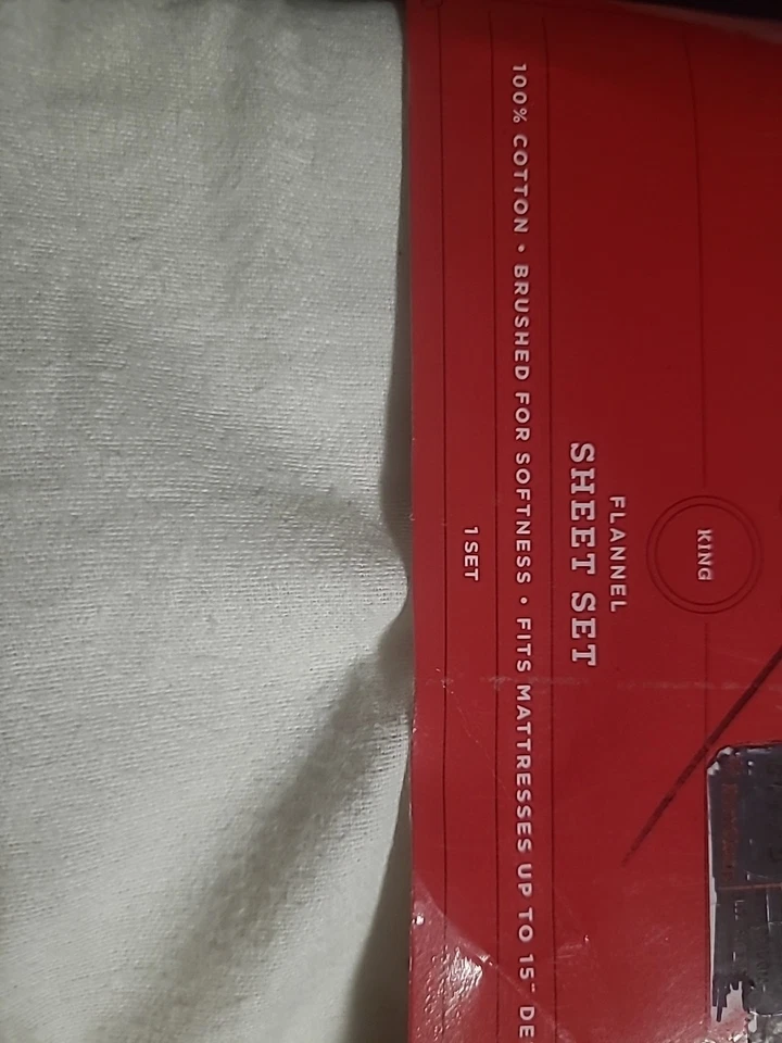 Juegos de 2 sábanas de franela tamaño king Wondershop 100 % algodón cepillado se adapta a hasta 15" de profundidad Foto 2 de 4