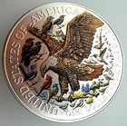Colorized Eagle and Song Birds American Silver Eagle 1oz .999 Silver Dollar Coin