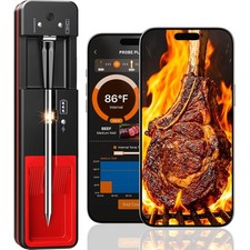 Bluetooth Meat Thermometer, 0.5S Instant Read, APP Control, BBQ Oven