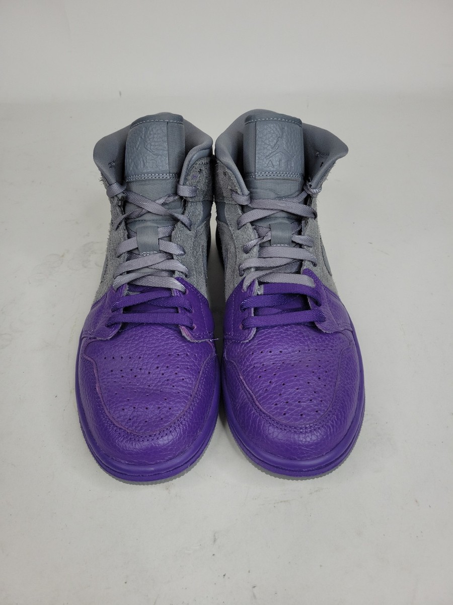 Nike Jordan 1 Mid Sheila Rashid Purple Grey Cw5897-005 Womens Size 8.5 View 2