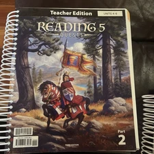 Reading 5 Teacher Edition (3rd ed) - BJU Press - Part 2 Only.