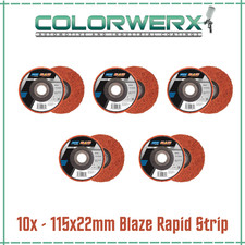 10 x Norton Blaze 115 mm Rapid Strip Disc – Heavy Duty Paint & Rust Removal