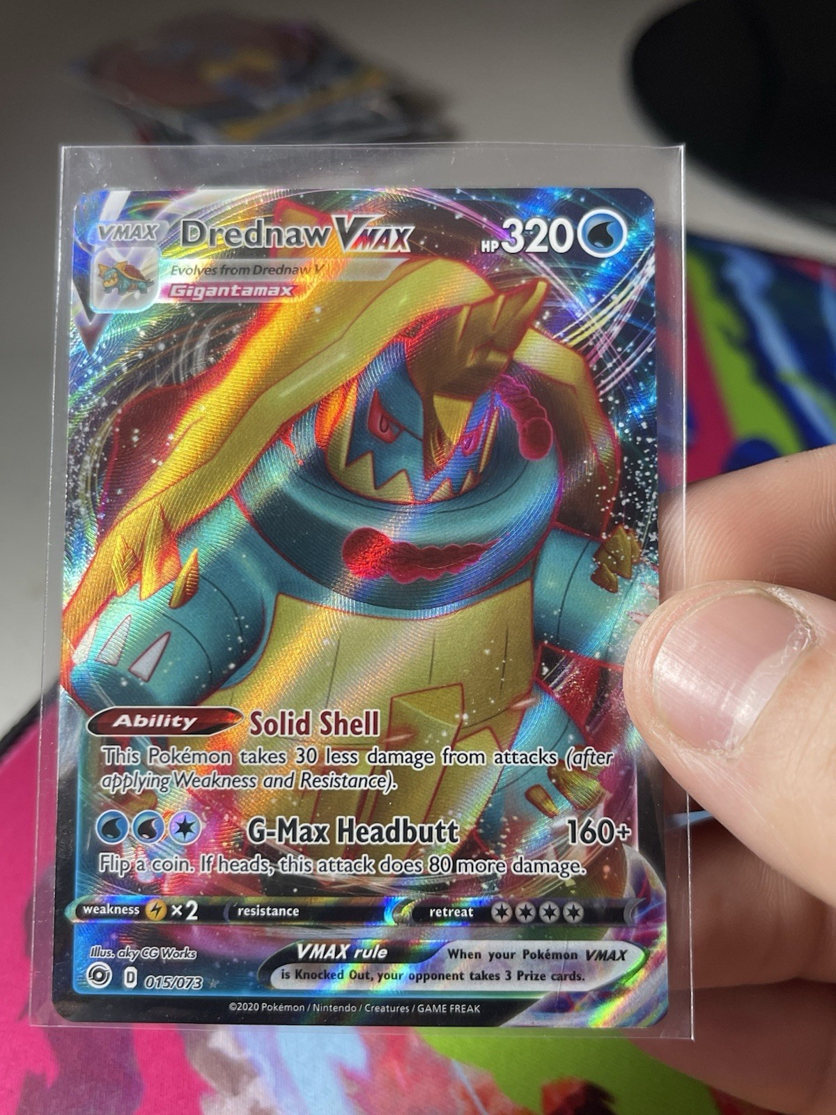 Champion's Path Drednaw VMAX #15/73 Ultra Rare Pokemon Card
