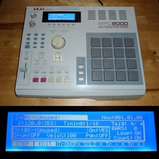 Fully Serviced Akai MPC 2000 New LCD Display MAXED RAM OS Disk Sample Kits