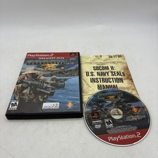 SOCOM II 2 US Navy Seals PS2 PlayStation 2 GH Complete W/ Manual CIB Tested