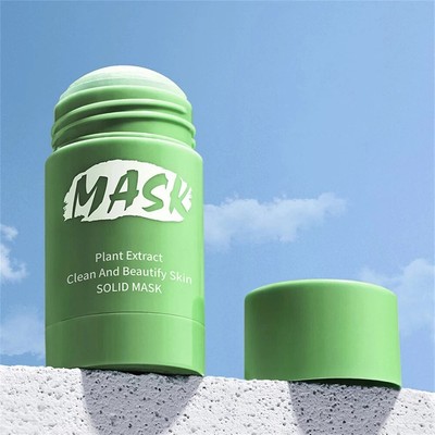 Green Tea Clay Mask Against Face Acne Blackhead Remover Masks Cream Facial Clean
