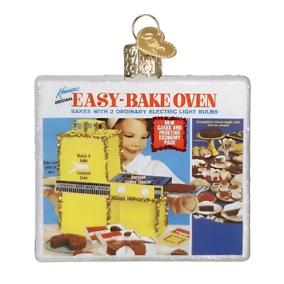 Old World Christmas EASY-BAKE OVEN (44238) Glass Ornament w/ OWC Box