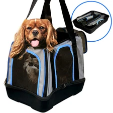 Pop Up PET CARRIER Dog Carrying Crate Cat Travel Bag with Reinforced EVA bottom