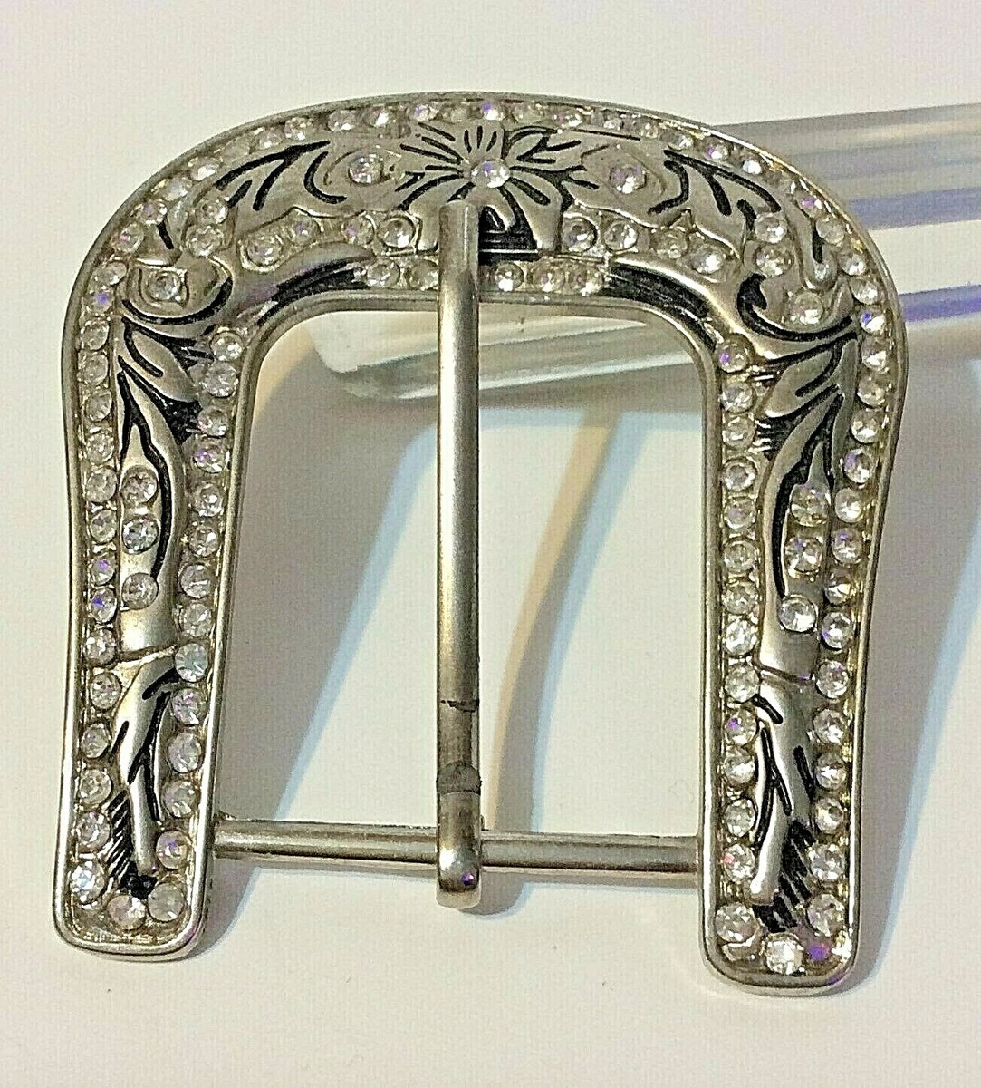 Belt buckle silver tone by Matching Mother Of Pearl Bolo Tie & Belt Buckle Silver Tone  main image 4