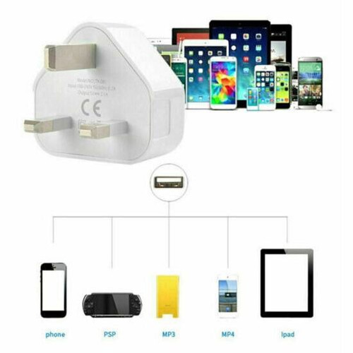 1A 5V 5V1A 3Pin USB Plug Charger Wall Chargers UK Power Travel Adapter For Phone - 第 8/12 張圖片