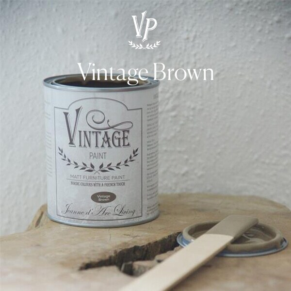 CHALK PAINT 700ML VINTAGE BROWN EFFETTO SHABBY - VINTAGE PAINT