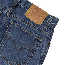 Vintage Levi's 550 High Waist Mom Jean Womens 8 Long 27x31 Grunge Denim Y2K USA