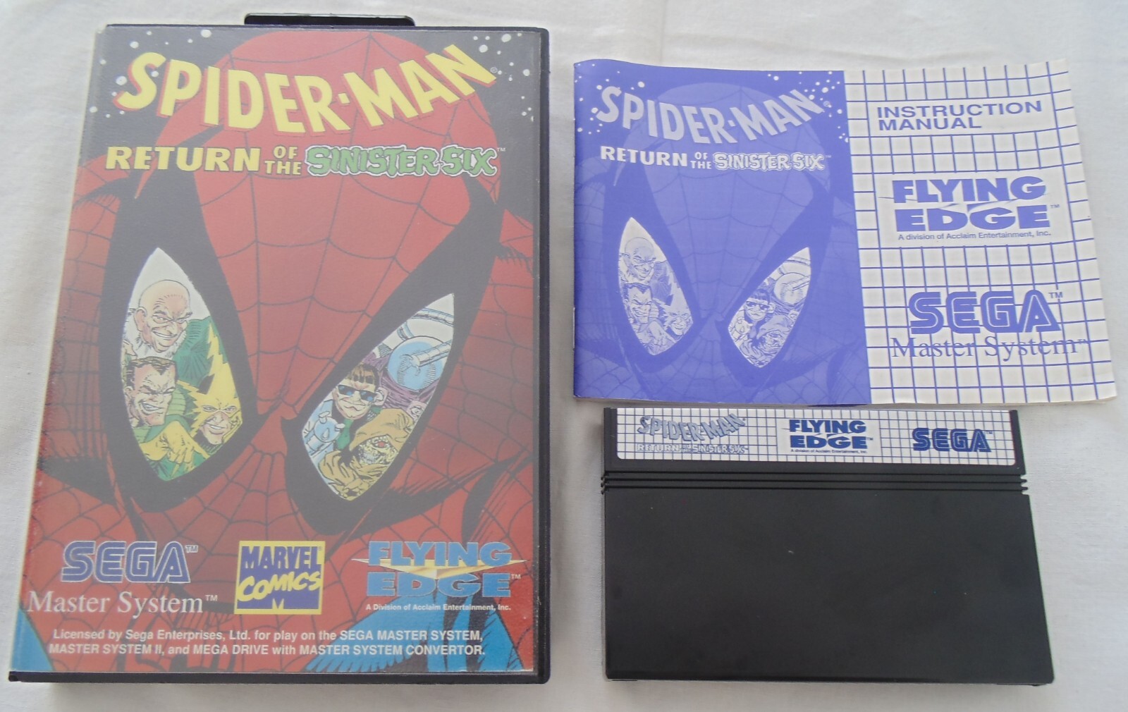 Spider-man return of the sinister six version originale sega master system