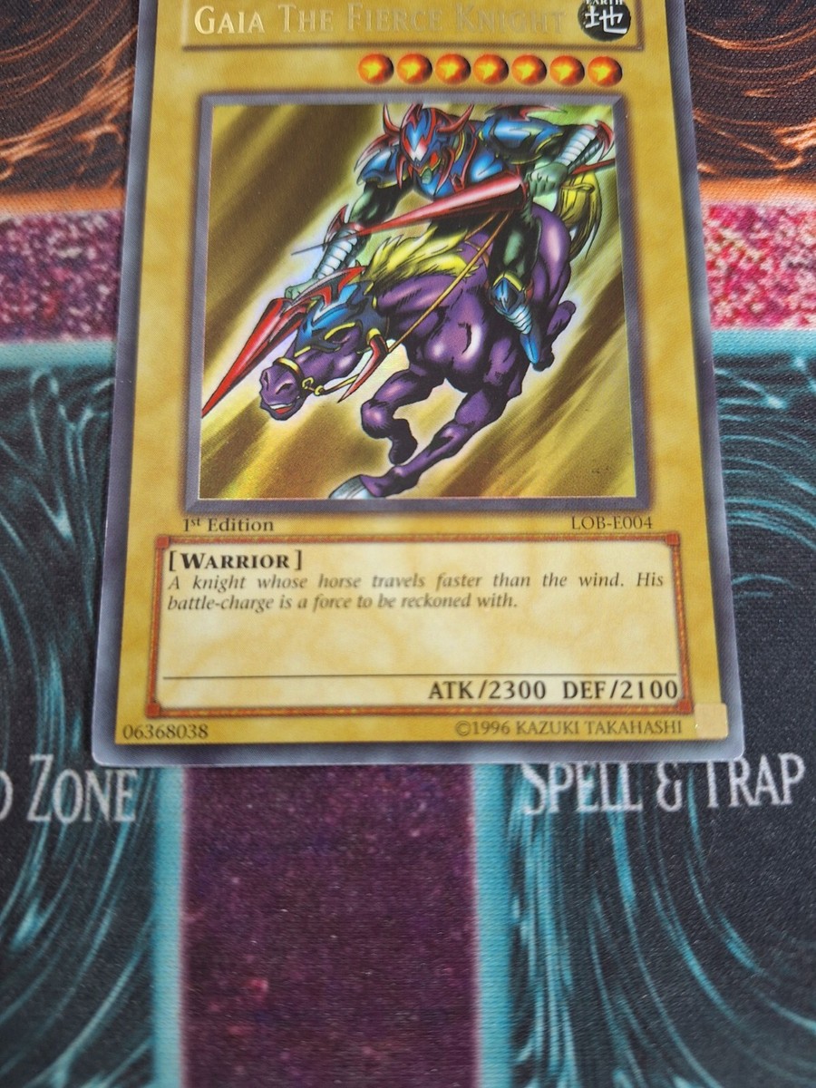 Yu-Gi-Oh! Gaia The Fierce Knight LOB-E006 Ultra Rare 1st Yu-Gi-Oh! Gaia The Fierce Knight LOB-E006 Ultra Rare 1st