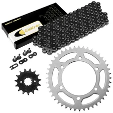 Drive Chain & Sprockets Kit fits Kawasaki KL250 KLR250 1984 1985 1986 1987-2005