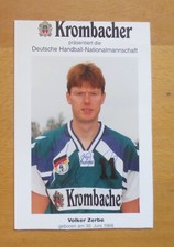 pk26,14) Autogrammkarte mit Autogramm  Volker Zerbe Deutsche Handball-Nationalm.