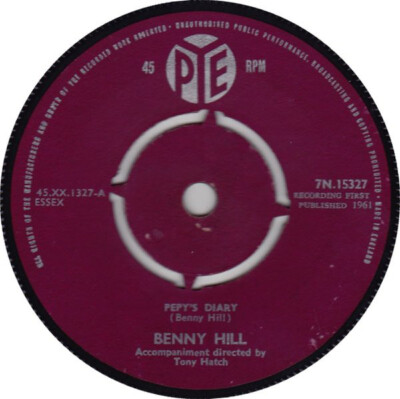 Benny Hill - Pepy's Diary (7'', Single)