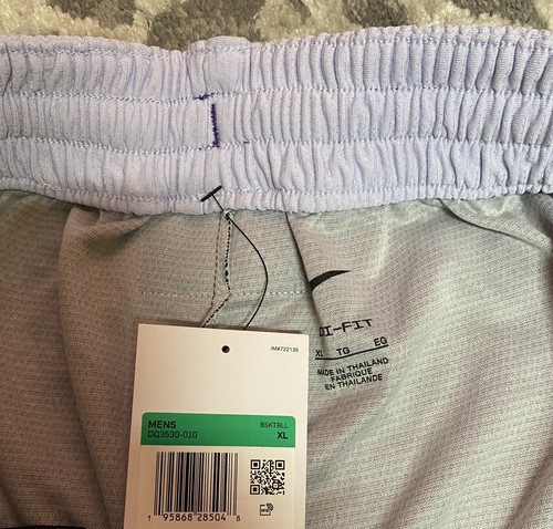 Nike DNA Stories Flight Stars Purple Basketball Shorts Mens Sz XL DQ3530-010 NEW - Picture 5 of 9
