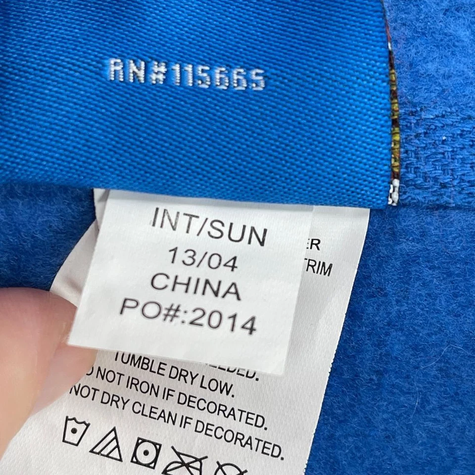 DC Comics Superman Jacket Boy L 10/12 Blue Full Zip Hoodie Muscle Sweatshirt - Image 4 of 4