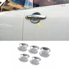 For Toyota RAV4 09-12 Chrome Exterior Outside Side Door Bowl Cover Trim 5PCS