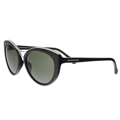 Balenciaga BA33 01N Black Cat Eye Green Gradient 57-18-135mm