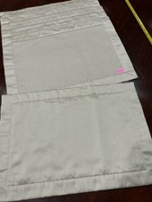 Placemats  & Napkins Set of 6 Beige Sheen Satin-like 