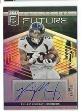 2019 Panini Elite Phillip Lindsay Auto /99 Autograph
