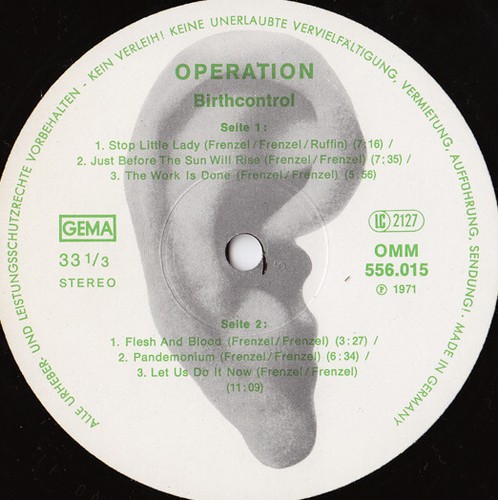Geburtenkontrolle - Operation (LP, Album, RE) - Bild 4 von 6