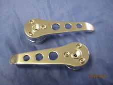 TWO MGB MK1 1962-1967 POLISHED ALLOY INTERIOR DOOR OPENER SQUARE DRIVE xy47 PAIR