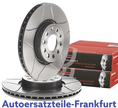 2x BREMBO MAX LINE Bremsscheiben VORNE AUDI A3 8P 8V Q3 + VW GOLF 5 6 7 GTI GTD 