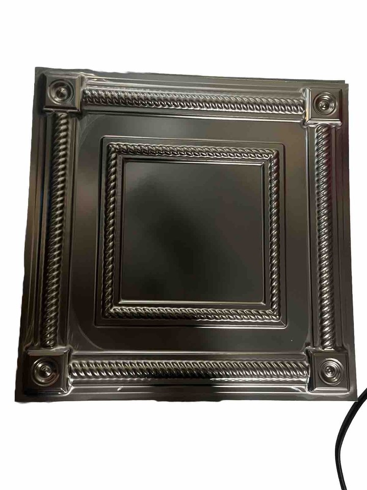 Ʌrt3d PVC Drop Ceiling Tiles,Glue Or Drop In Panels 24x24in,48 sq.ft