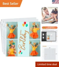 Crystal Clear 12x12 Photo Sleeves for 4x6 Photos – 25 Pack for Scrapbooking