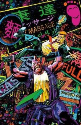 SPACE BASTARDS #1 D1:10 Dan Panosian Black Light Variant - NM or Better