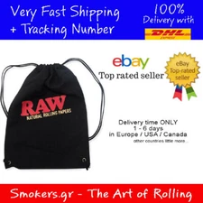 1x Original / Official RAW Drawstring Bag - Black