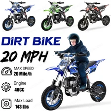 Mini Dirt Bike Gas Power Off Road 4-Stroke 40cc Pocket Bike Pit Motorcycle 20MPH