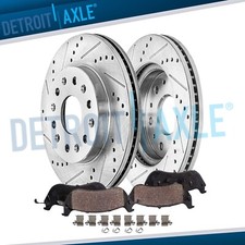 Rear Drilled Disc Brake Rotors Brake Pads for Toyota Tundra Sequoia Lexus LX600