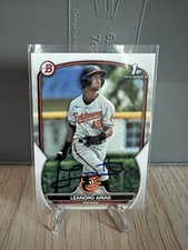 2023 Bowman 1st Signed Autograph Leandro Arias