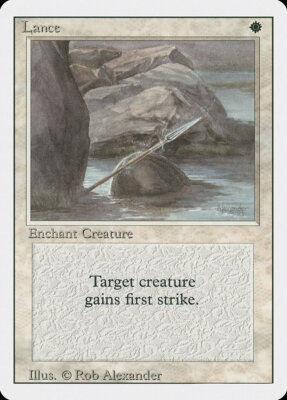 4x Lance - LP - Revised Edition - SPARROW MAGIC - mtg