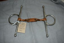Full Cheek Copper Bit with Simple Twist  French Link 4 3/4"