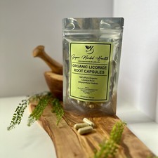 Licorice Root Capsules Organic Glycyrrhiza Glabra 550mg