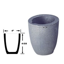  2 - 2 KG Clay Graphite Foundry Crucible Melting Furnace Refining Gold Silver