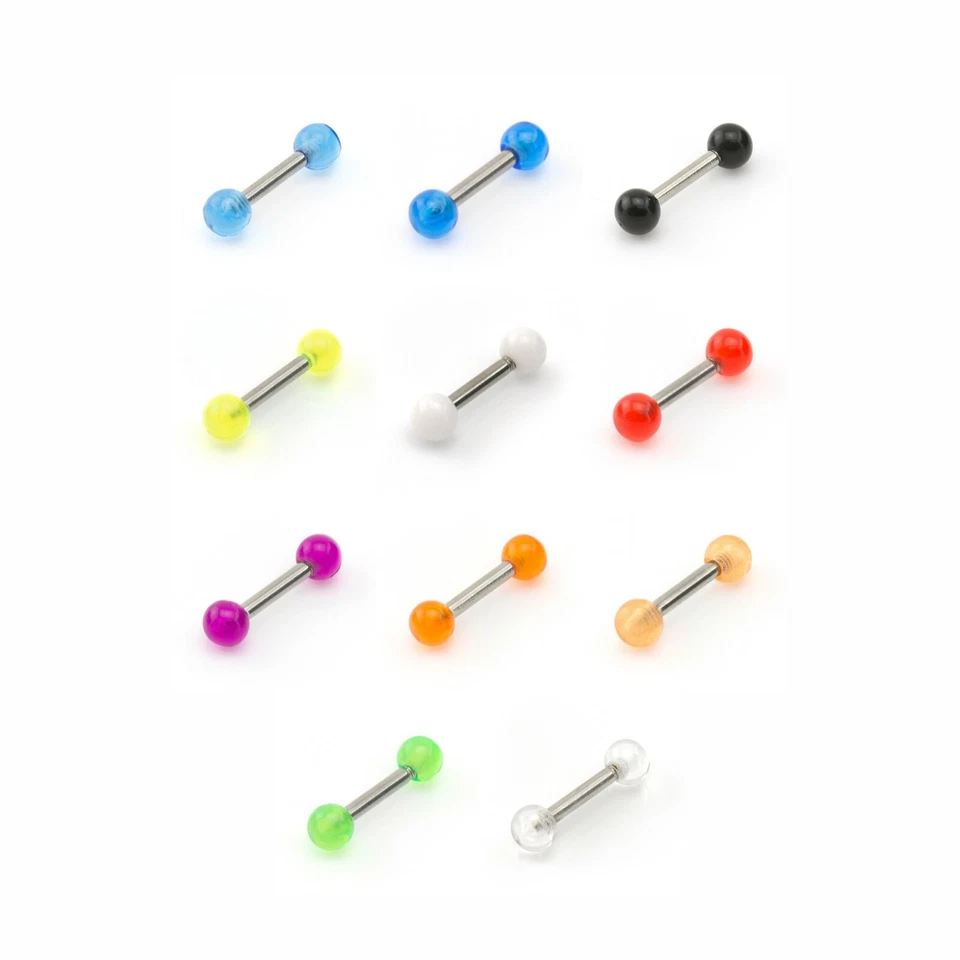 Tragus Bar Helix Daith Rook Snug Cartilage Piercing Barbell UV Colour - Image 1 of 1